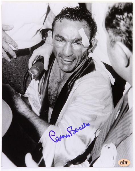1950s Carmen Basilio Signed 8"x 10" Photo (MEARS LOA)