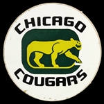 1970s Chicago Cougars 3" Logo Sticker