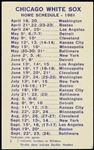 1961 Chicago White Sox Home Schedule 