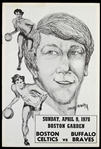 1978 Boston Celtics vs Buffalo Braves Basketball Program 