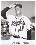 1959 Bob Rush Milwaukee Braves Original 8"x 10" Photo