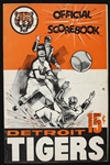 1962 Detroit Tigers vs Boston Red Sox Official Scorebook 
