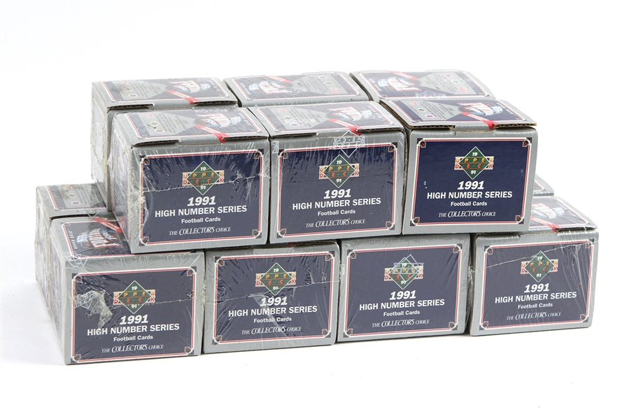 1991 NFL Football Upper Deck High Number Series Trading Cards (Lot of 14)