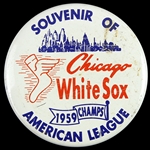 1959 Chicago White Sox American League Champs 2 1/4" Pinback Button