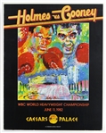 1982 Larry Holmes vs Gerry Cooney 22"x 28" Fight Poster