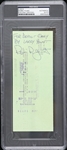 1983 Robin Yount Milwaukee Brewers Signed Check (PSA/DNA Slabbed)