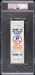 1976 New England Patriots vs. Tampa Bay Buccaneers Game 10 Full Ticket (PSA/DNA Slabbed)