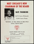 1974-1975 Nate Thurmond Chicago Bulls Scorecard, Schedule, & Season Ticket Form