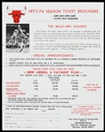 1973-1974 Chicago Bulls Season Ticket Brochure & Order Form