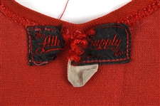 1940's Sand Knit Red #34 Game Worn Basketball Jersey (MEARS LOA)
