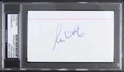 1991-2001 Ron Wolf Green Bay Packers Signed 3"x 5" Index Card (PSA/DNA Slabbed)