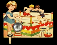 1950s Youre a "Knockout" Be My Valentine 5"x 7" Card
