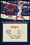 1936 Cincinnati Reds Official Score Book