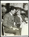 1933 Jack Dempsey w/ Wife Hannah Williams Original 7"x 9" Photo