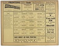 1932 American League Official Baseball Score Card 