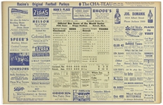 1940 Cincinnati Reds vs. Detroit Tigers World Series Game 5 Racine, WI Newspaper