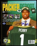 2012 Nick Perry Green Bay Packers Signed Packer Report (JSA)