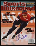 2002 Chris Witty Olympic Gold Medalist Signed Sports Illustrated (JSA)