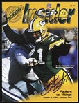 1998 Santana Dotson Green Bay Packers Signed Insider Game Program (JSA)