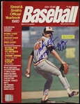 1980 Mike Flanagan Baltimore Orioles Signed Street & Smiths Official Baseball Yearbook (JSA)