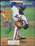 1985 Dwight Gooden New York Mets Signed Sports Illustrated (JSA)
