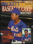 1985 Dwight Gooden New York Mets Signed Beckett Baseball Card Monthly (JSA)