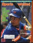 1984 Darryl Strawberry New York Mets Signed Sports Illustrated (JSA) 