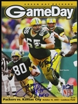 2003 James Lofton & Mark Tauscher Green Bay Packer Signed Game Day Program (JSA)