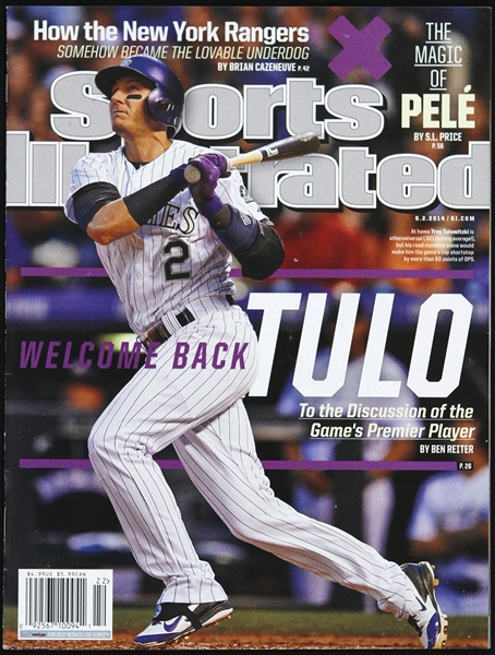 2014 Troy Tulowitzki Colorado Rockies Sports Illustrated 