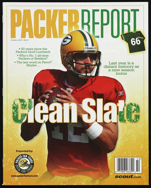 2009 Aaron Rodgers Green Bay Packers Packer Report