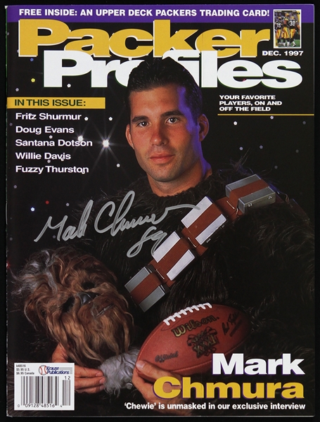 1997 Mark Chmura Green Bay Packers Signed Packer Profiles (JSA)