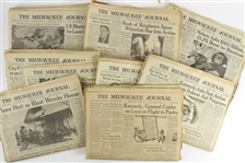 1950s-1960s Milwaukee Journal Newspapers (Lot of 15) 