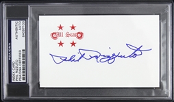 1941-1956 Phil Rizzuto New York Yankees Signed 3"x 5" Index Card (PSA/DNA Slabbed)