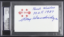 1930s-1950s Ray Dandridge Baseball Negro League Signed 3"x 5" Index Card (PSA/DNA Slabbed)
