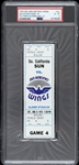 1975 Southern California Sun vs San Antonio Wings WFL Full Ticket (PSA/DNA Slabbed)