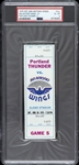 1975 Portland Thunder vs San Antonio Wings WFL Full Ticket (PSA/DNA Slabbed)