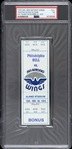 1975 Philadelphia Bell vs San Antonio Wings Phantom WFL Full Ticket (PSA/DNA Slabbed)