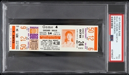 1971 Chicago Bulls vs Phoenix Suns Ticket (PSA/DNA Slabbed)