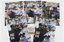 1995-2005 MLB Umpires Signed Baseball & Referee Magazines - Lot of 6 (JSA)