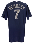 2009 Chase Headley San Diego Padres Signed Game Worn Batting Practice Jersey (MEARS LOA/JSA)