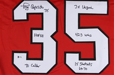 2000's Tony Esposito Chicago Blackhawks Signed & Inscribed Jersey (Beckett)