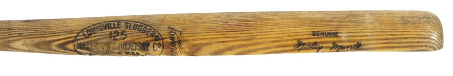 1965-68 Mickey Mantle New York Yankees H&B Louisville Slugger Professional Model Bat (MEARS LOA)
