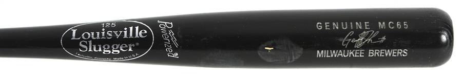 2003-07 Geoff Jenkins Milwaukee Brewers Louisville Slugger Professional Model Game Used Bat (MEARS LOA)