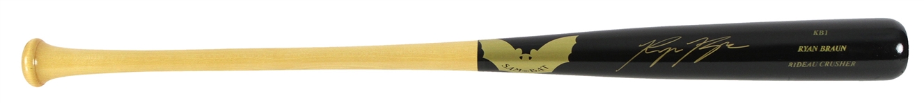 2009 Ryan Braun Milwaukee Brewers Signed SamBat Professional Model Bat (MEARS LOA/JSA)