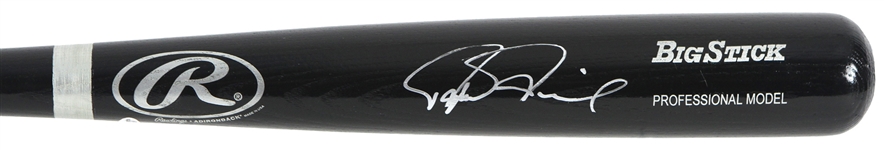 2000s Rafael Palmeiro Texas Rangers Signed Rawlings Adirondack Bat (JSA)
