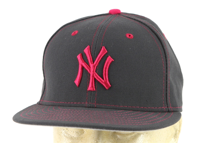 2016 (May 8) Brian McCann New York Yankees Game Worn Mothers Day Cap (MEARS LOA/MLB Hologram/Steiner)