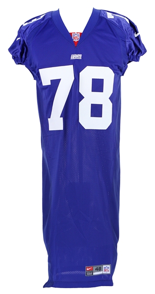 2000 Mike Rosenthal New York Giants Game Worn Home Jersey (MEARS LOA/Team COA)