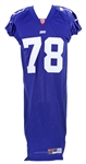 2000 Mike Rosenthal New York Giants Game Worn Home Jersey (MEARS LOA/Team COA)