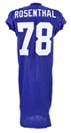 2000 Mike Rosenthal New York Giants Game Worn Home Jersey (MEARS LOA/Team COA)