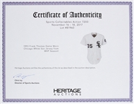 1993-94 Frank Thomas Chicago White Sox Signed Home Jersey (MEARS LOA & PSA/DNA)